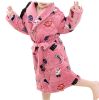 Winter Thicken Soft Plush Lapel Bear Bathrobes for Girls