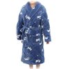 Thicken Soft Plush Lapel Winter Dog Bathrobes for Boys Winter