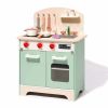 ROBUD Kids & Toddlers Kitchen Playset Wooden Pretend Play Kitchen Set Toy Gift