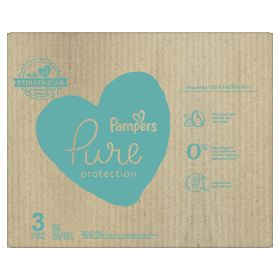 Pampers Pure Protection Natural Diapers Size 3, 168 Count