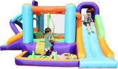 AirMyFun Bounce House for Kids and Toddler, Inflatable Bouncy Castle with Blower Outdoor Indoor Backyard Jumping House with Slide