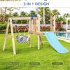 Wooden Swing Set Toddler Slide