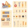 Classic Toy Car Tool Box Set, Workbench Tools