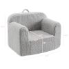 Kids Armchair Toddler Couch Baby Sofa Chair with Sherpa Fabric for Boys and Girls (Grey)