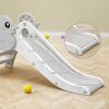 Kid Slide for Toddler Age 1-3 Indoor Plastic Slide Outdoor Playground Climber Slide (Duck Grey White)