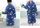 Thicken Soft Plush Lapel Winter Dog Bathrobes for Boys Winter