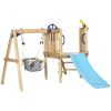 Wooden Swing Set Toddler Slide