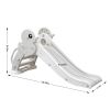 Kid Slide for Toddler Age 1-3 Indoor Plastic Slide Outdoor Playground Climber Slide (Duck Grey White)