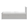 Yes4wood Gray Twin Bed with Trundle, Solid Wood Malibu Bed Frame with Twin Size Pull-Out Trundle for Kids and Toddlers