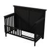 Rustic Farmhouse Style Toddler Bed Safety Guard Rails for Convertible Crib,Coffee