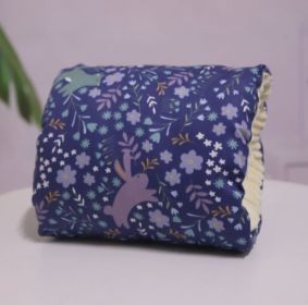 Adjustable Baby Cotton Nursing Arm Pillow Breastfeeding Washable Baby Infant Nursing Breastfeeding Pillow Cushion Arm Pad (Option: Deep blue background rabbit-25X23CM)