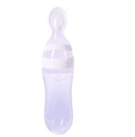 Baby Spoon Bottle Feeder (Color: White)