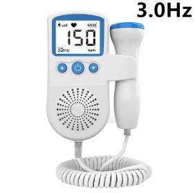 Fetal Heart Rate Monitor Home Pregnancy Baby Fetal Sound Heart Rate Detector (Option: Blue 3.0Hz)