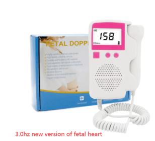 Fetal Heart Rate Monitor Home Pregnancy Baby Fetal Sound Heart Rate Detector (Option: Pink 3.0hz fetal favorite)