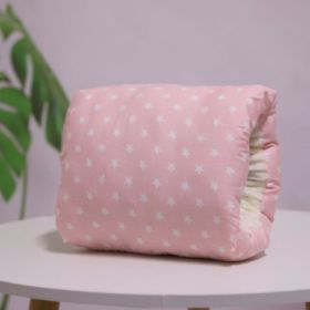 Adjustable Baby Cotton Nursing Arm Pillow Breastfeeding Washable Baby Infant Nursing Breastfeeding Pillow Cushion Arm Pad (Option: Pink stars-25X23CM)