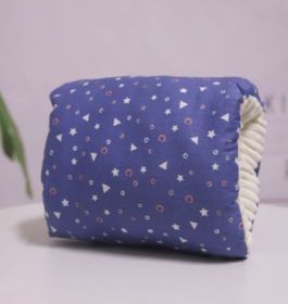 Adjustable Baby Cotton Nursing Arm Pillow Breastfeeding Washable Baby Infant Nursing Breastfeeding Pillow Cushion Arm Pad (Option: Deep Blue Triangle-25X23CM)