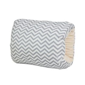 Adjustable Baby Cotton Nursing Arm Pillow Breastfeeding Washable Baby Infant Nursing Breastfeeding Pillow Cushion Arm Pad (Option: Gray Pinstripe-25X23CM)